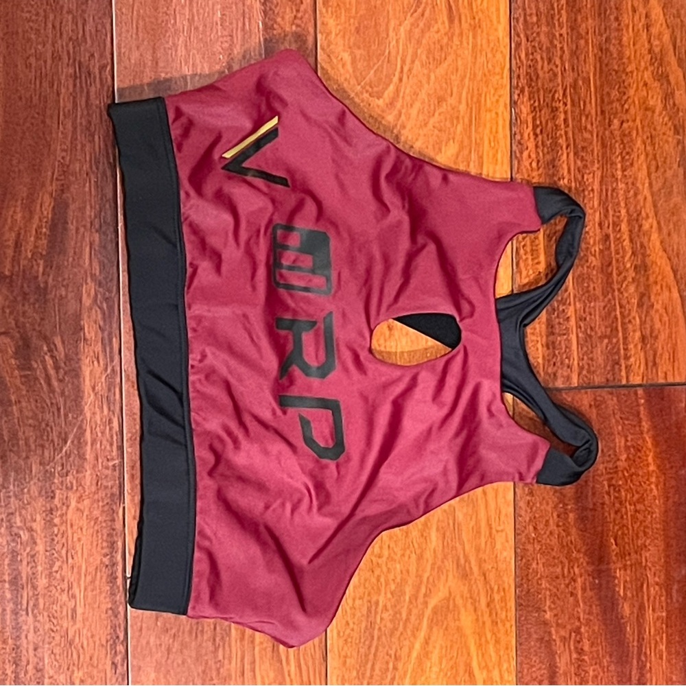 Red and Black Sports Bra Medium Support Intimates